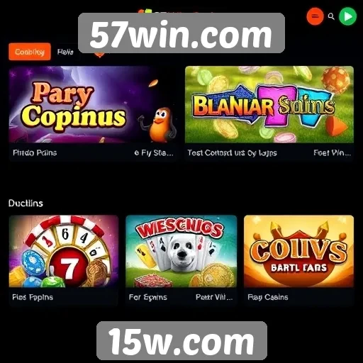 Comparação de jogos disponíveis no 57win.com
